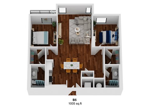 b5 3d floorplan